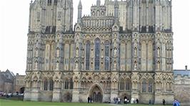 Wells Cathedral, 11.2 miles into the ride